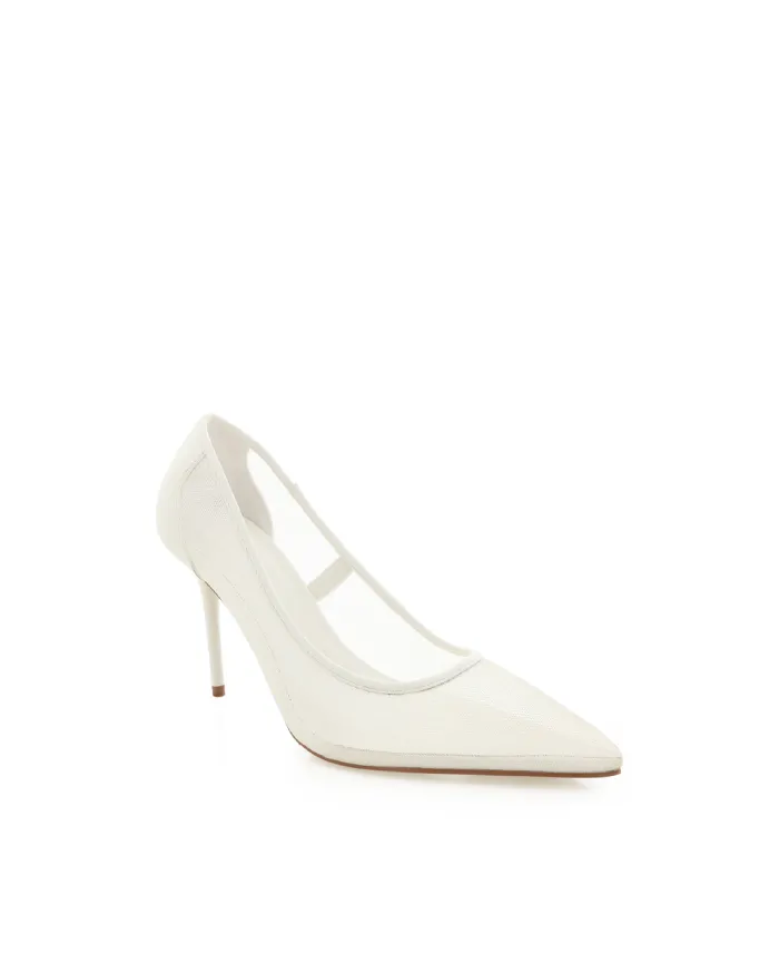 Heels Billini Stiletto Heels LEVA WHITE MESH