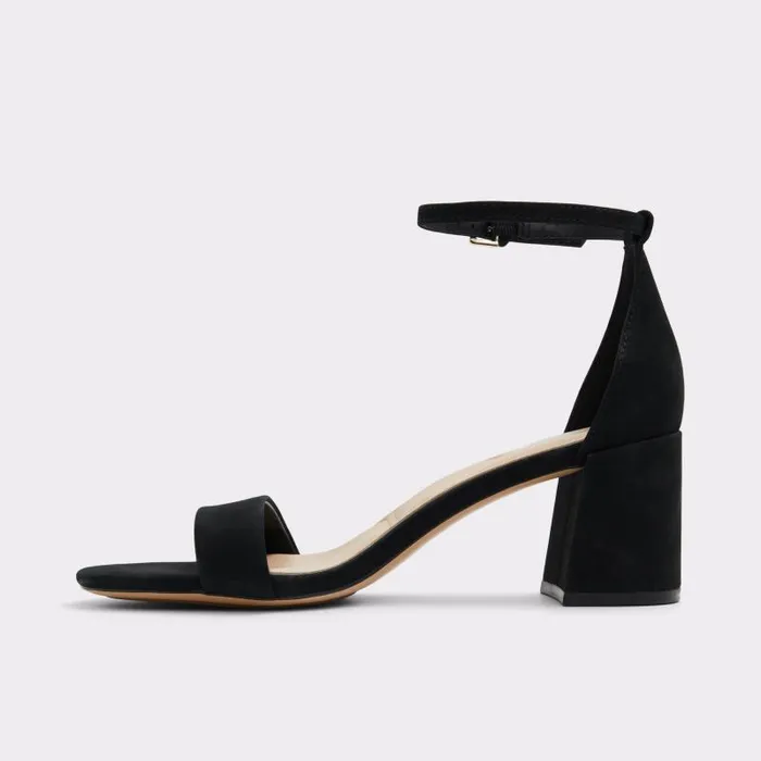 Heels Women ALDO Pristine Black Strappy Sandal