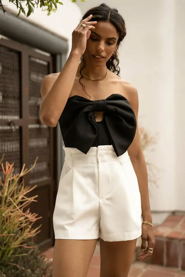 Heidi Crop Top In Black 8211 FINAL SALE Black Women Bohme Tops