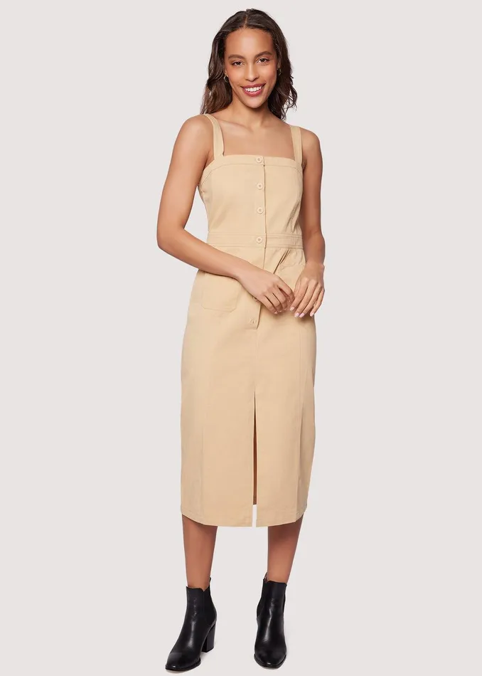 High Bluff Midi Dress Sand Women Lost Wander Dresses