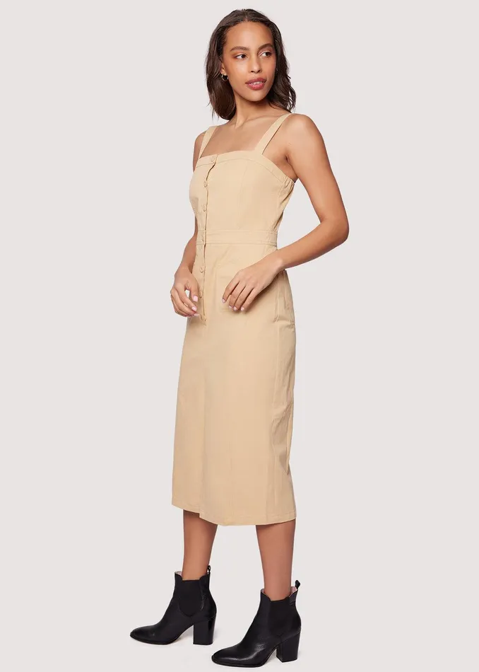 High Bluff Midi Dress Sand Women Lost Wander Dresses
