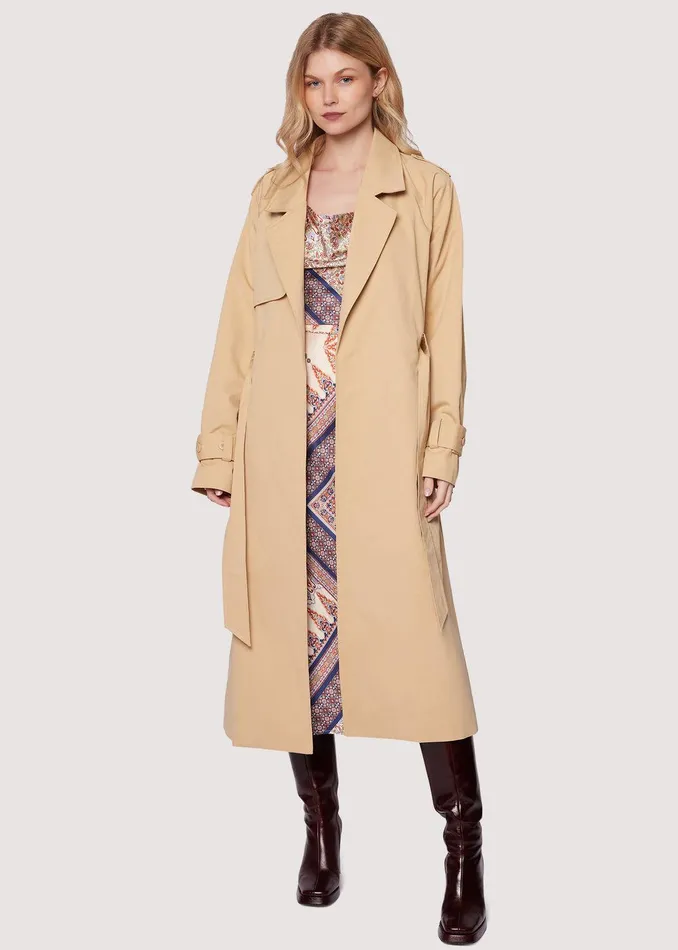 High Bluff Trench Coat Sand Women Lost Wander Outerwear