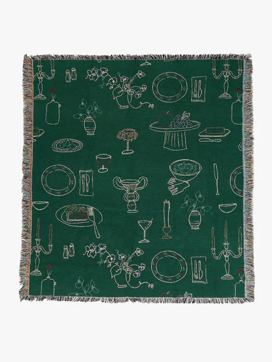 Home Lisa Says Gah Women Archie Throw Blanket Set The Table Forest