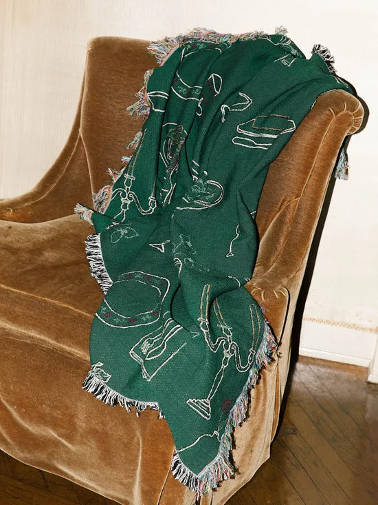Home Lisa Says Gah Women Archie Throw Blanket Set The Table Forest