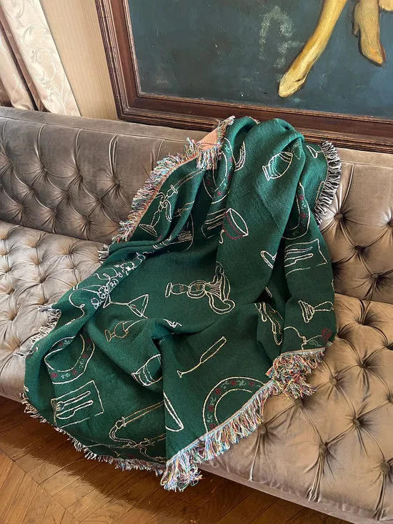 Home Lisa Says Gah Women Archie Throw Blanket Set The Table Forest