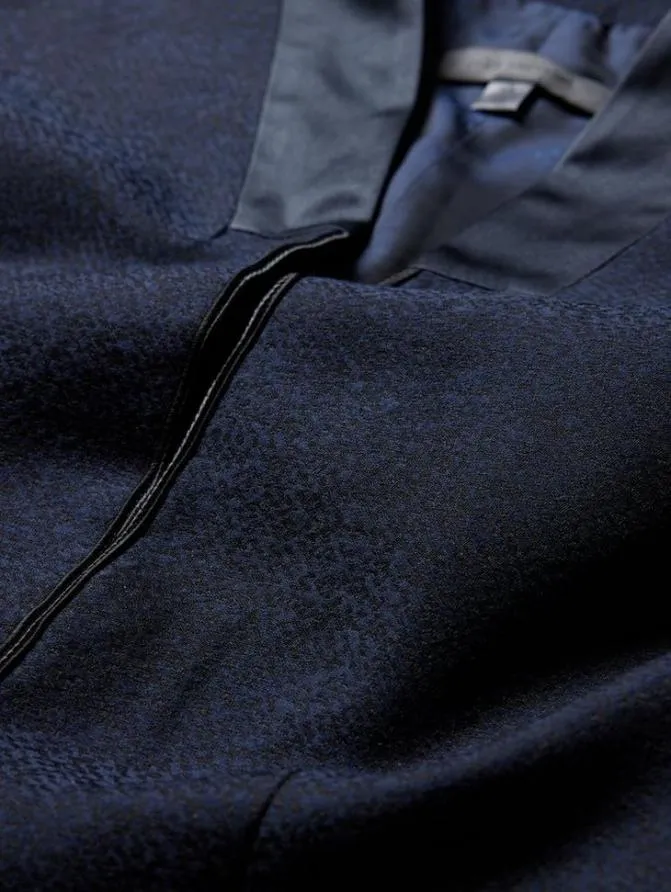 HONE VEST Blue Black Clothing John Varvatos Suiting
