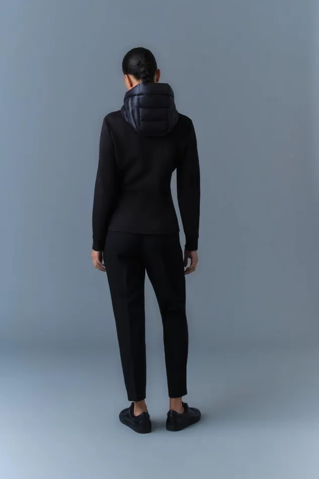 Hoodies and Tops Women Mackage DELLAR Hybrid Jacket With Hood Cream Hoodies and Tops Women Mackage DELLAR Hybrid Jacket With Hood Cream