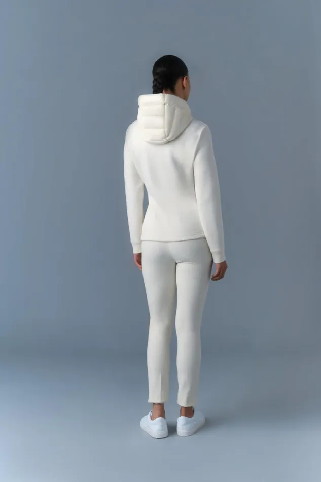 Hoodies and Tops Women Mackage DELLAR Hybrid Jacket With Hood Cream Hoodies and Tops Women Mackage DELLAR Hybrid Jacket With Hood Cream