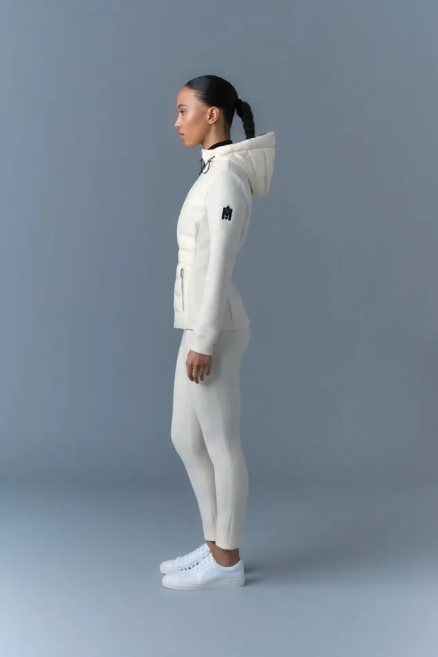 Hoodies and Tops Women Mackage DELLAR Hybrid Jacket With Hood Cream Hoodies and Tops Women Mackage DELLAR Hybrid Jacket With Hood Cream