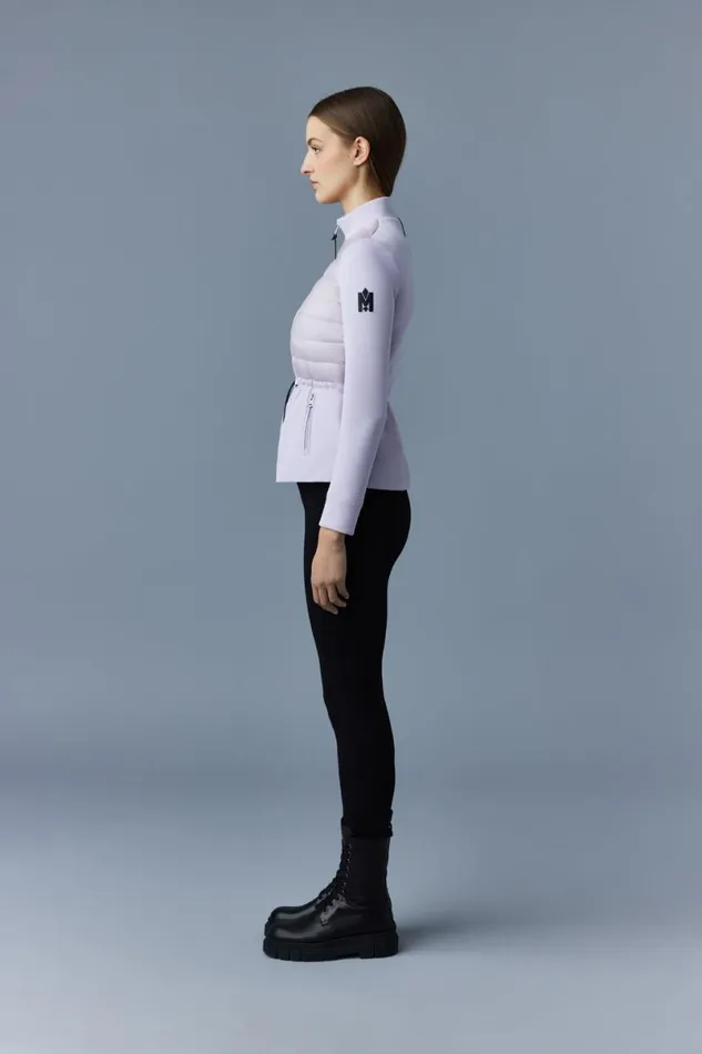 Hoodies and Tops Women Mackage JOYCE Hybrid Jacket With Peplum Black Hoodies and Tops Women Mackage JOYCE Hybrid Jacket With Peplum Black