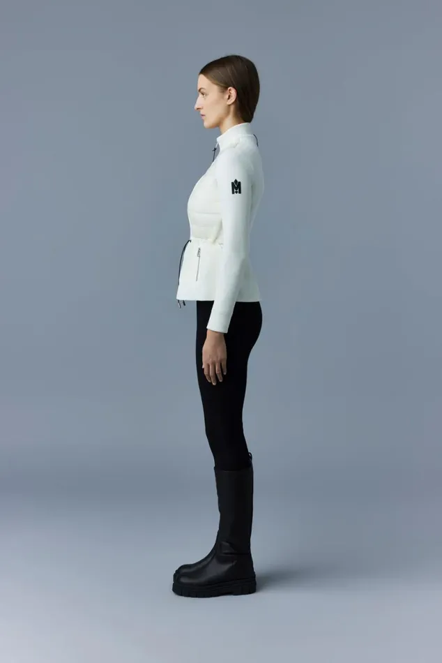 Hoodies and Tops Women Mackage JOYCE Hybrid Jacket With Peplum Black Hoodies and Tops Women Mackage JOYCE Hybrid Jacket With Peplum Black