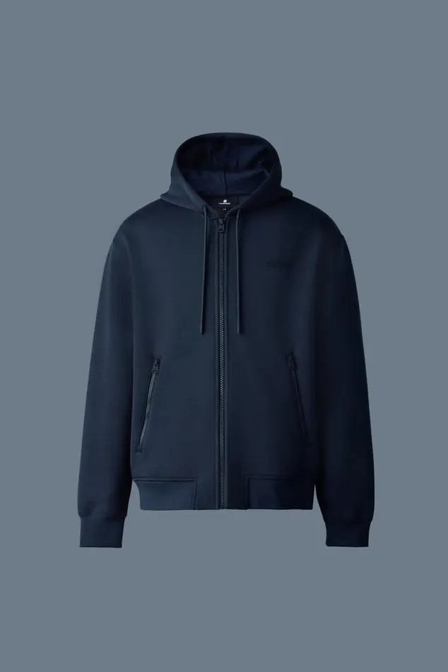Hoodies and Tops Women Mackage KRYSTOS Doubleface Jersey Zipup Hoodie Emerald