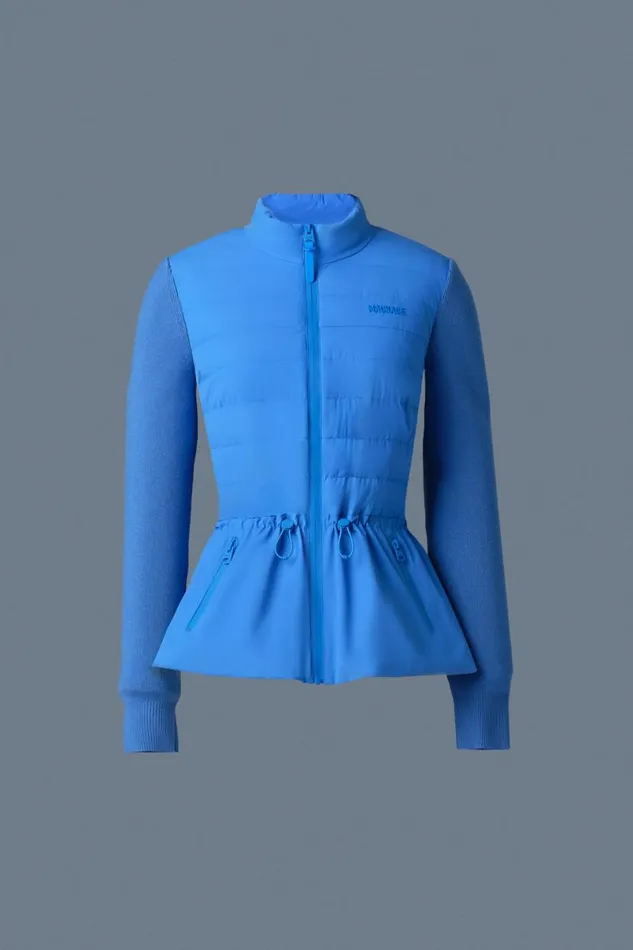 Hoodies and Tops Women Mackage LAIKA Hybrid Down Jacket With Peplum Cream Hoodies and Tops Women Mackage LAIKA Hybrid Down Jacket With Peplum Cream