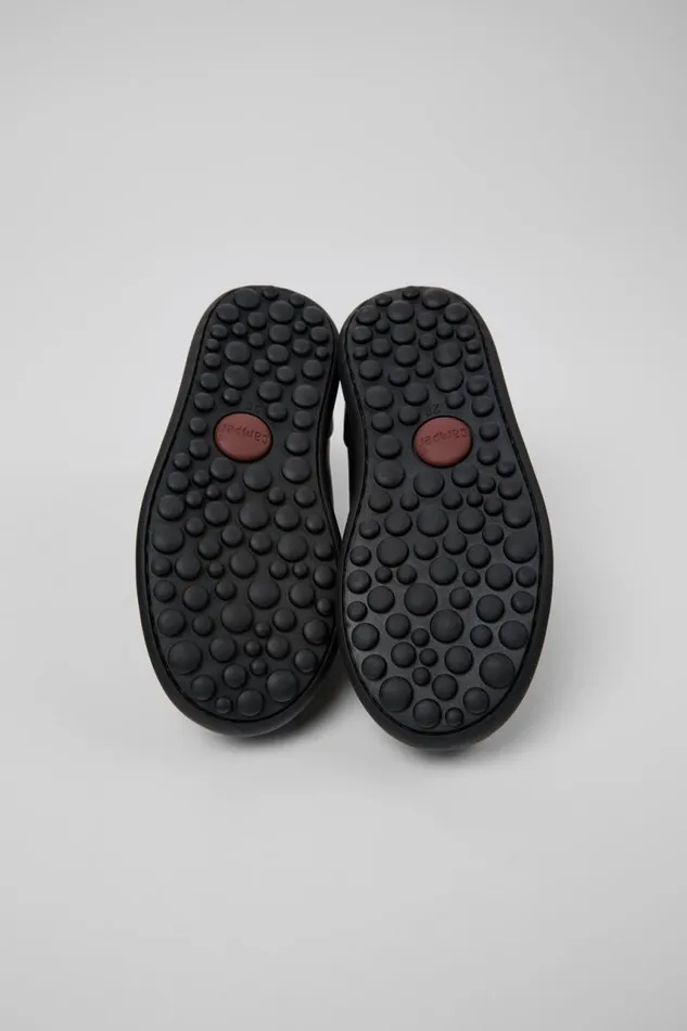 Hook And Loop Kids Camper Pelotas Multicolor Leather Shoes