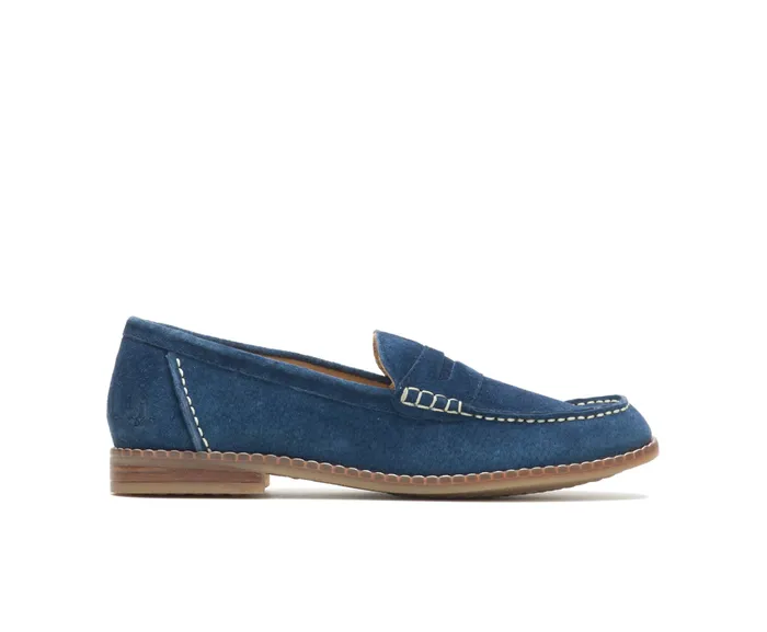 Hush Puppies Flats and SlipOns Women Wren Loafer Navy Suede