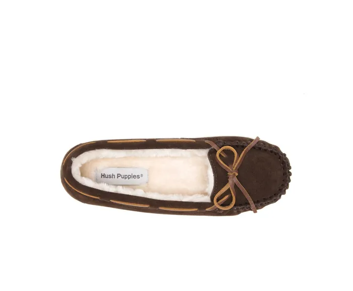 Hush Puppies Raquel Jr Trapper Moc Chocolate Women Slippers