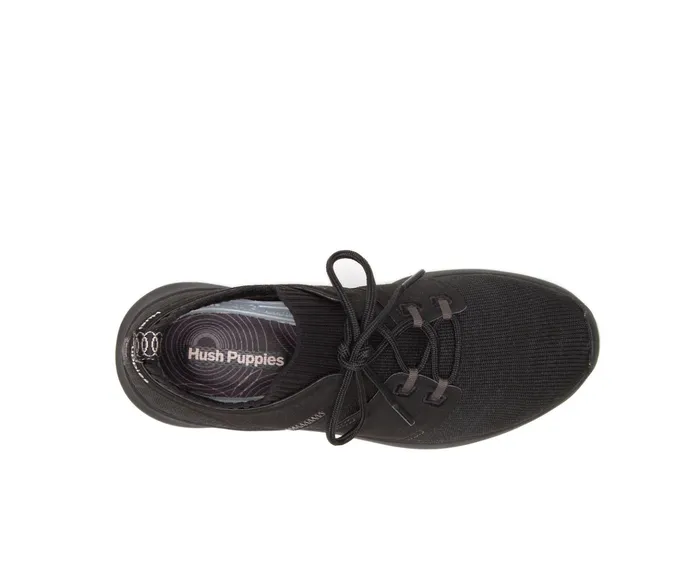 Hush Puppies World Black Knit Women Sneakers