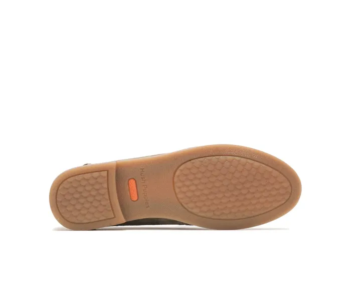 Hush Puppies Wren Loafer Olive Suede Women Loafers