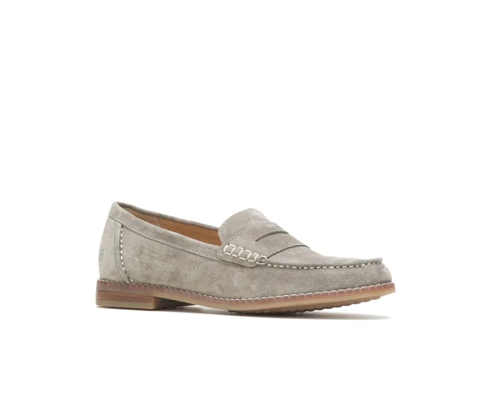 Hush Puppies Wren Loafer Olive Suede Women Loafers