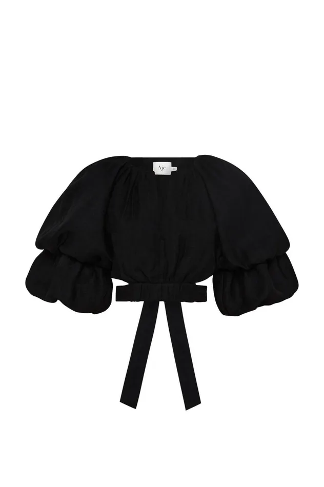 Impression Top Black Women Aje Tops