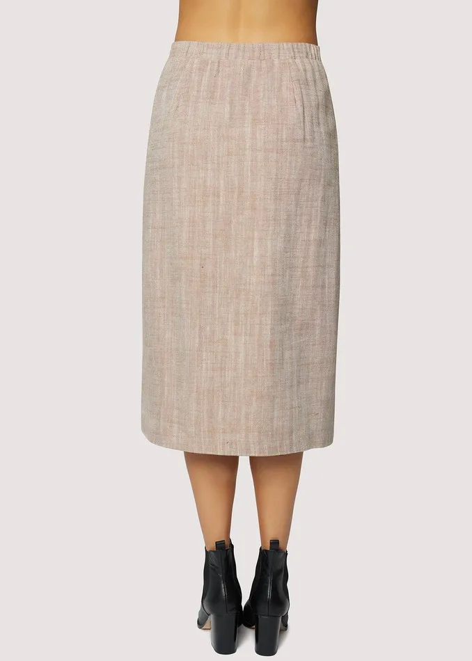 In My Element Midi Skirt Brown Women Lost Wander Skirts
