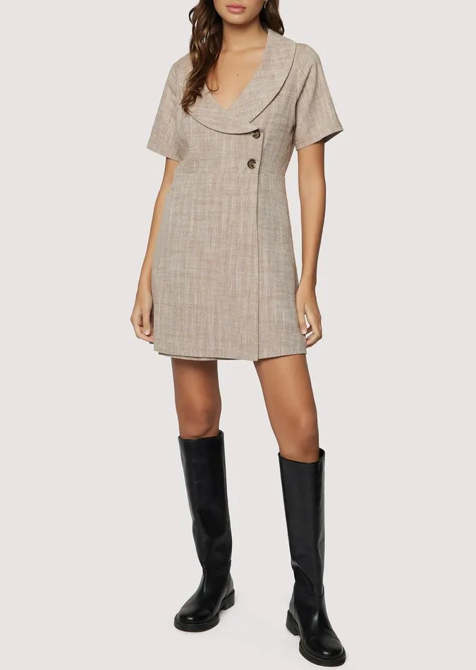 In My Element Mini Dress Brown Women Lost Wander Dresses