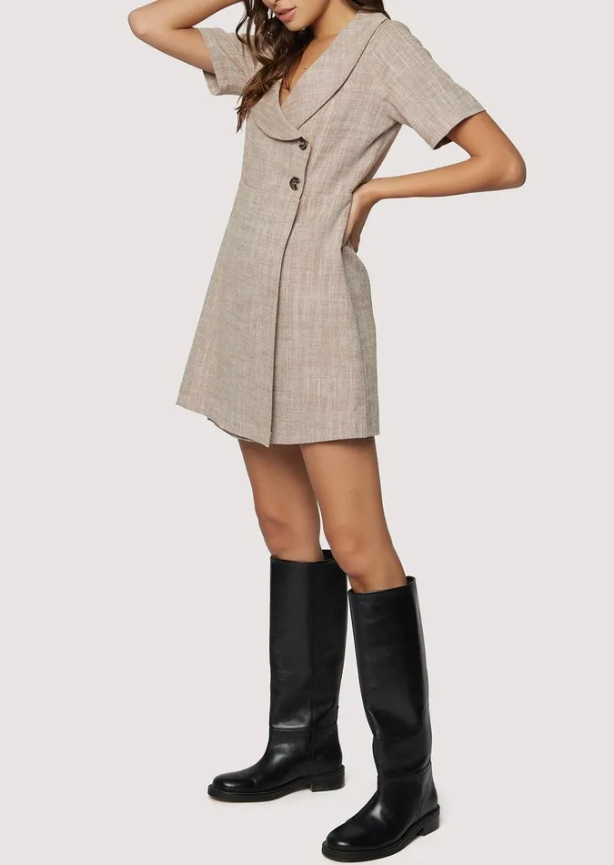 In My Element Mini Dress Brown Women Lost Wander Dresses