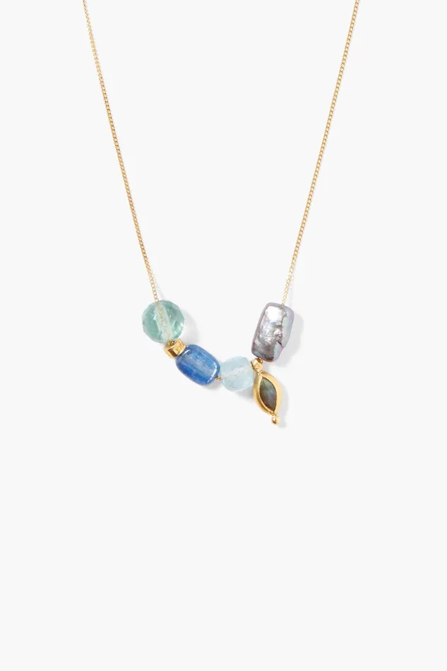Indira Charm Necklace Blue Mix Women Chan Luu Necklaces