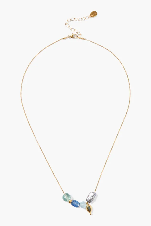 Indira Charm Necklace Blue Mix Women Chan Luu Necklaces
