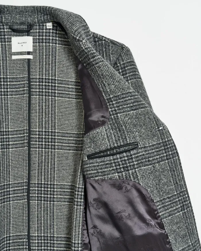 Jackets and Outerwear Men Billy Reid Astor Coat Charcoal