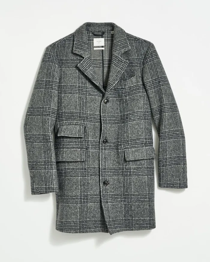 Jackets and Outerwear Men Billy Reid Astor Coat Charcoal