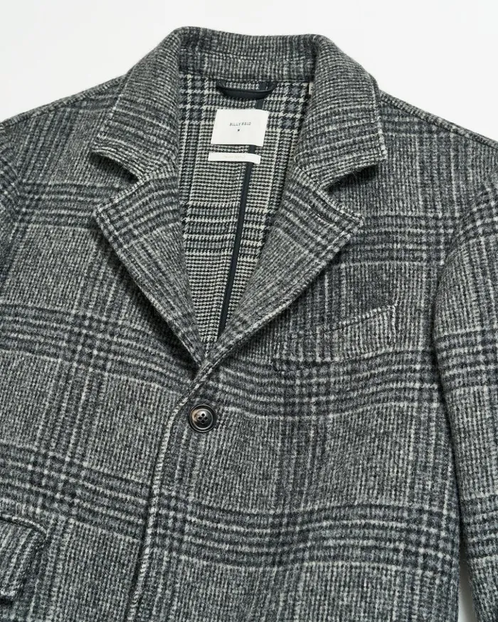 Jackets and Outerwear Men Billy Reid Astor Coat Charcoal