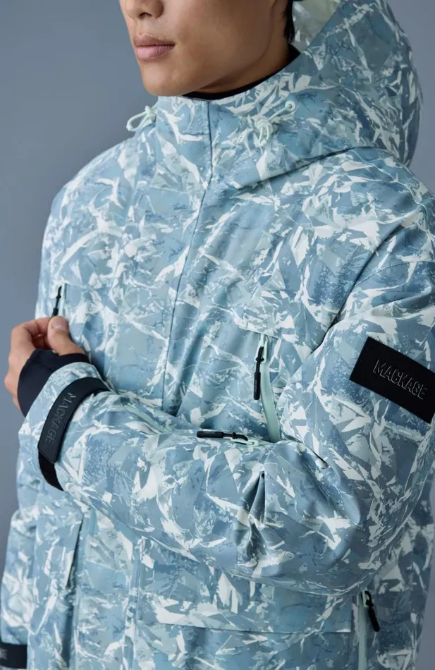 Jackets Men Mackage FROSTFP Medium Down Ski Jacket Sky Blue Frost