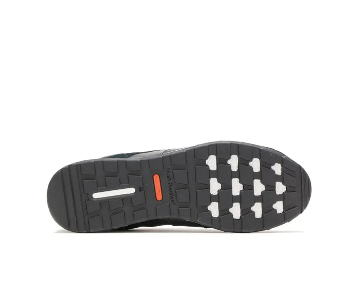 Jenna Jogger Black Leather Women Sneakers Hush Puppies