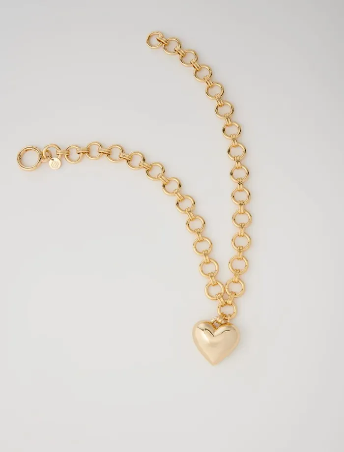 Jewelry Women Maje Gold Heart Necklace Gold