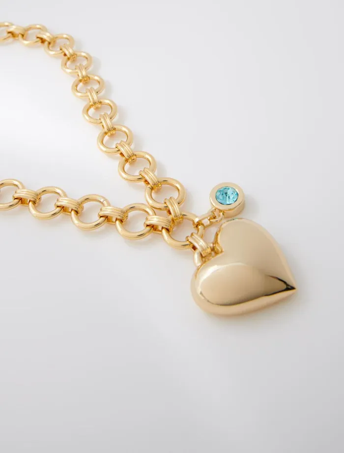 Jewelry Women Maje Gold Heart Necklace Gold