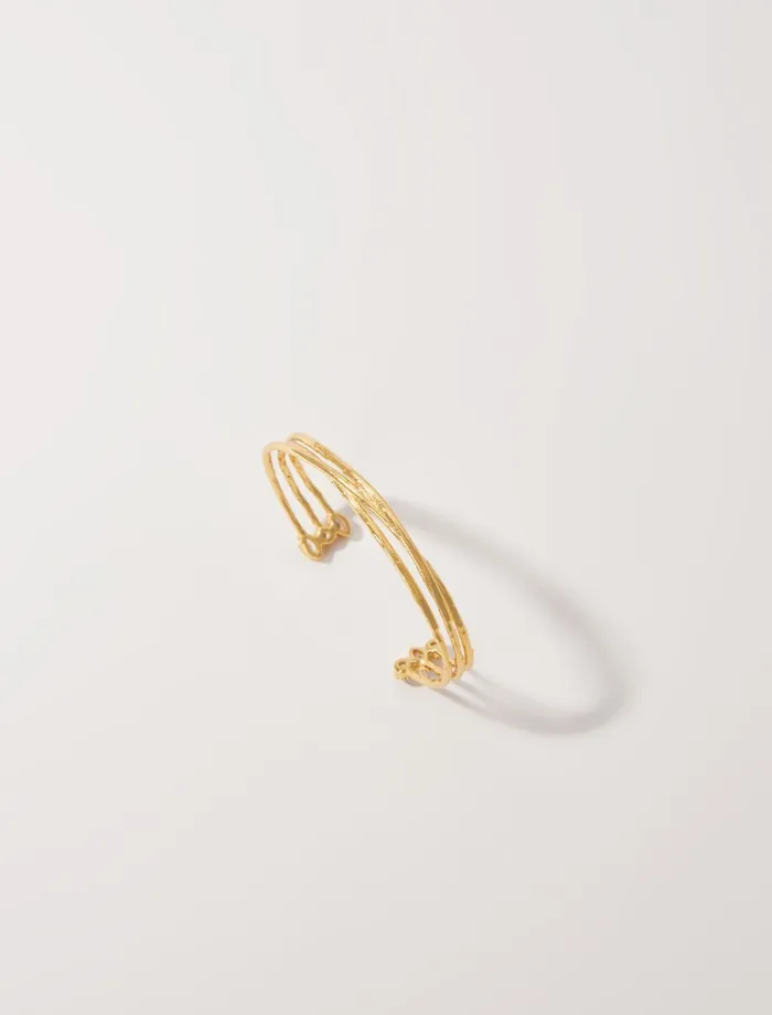 Jewelry Women Maje GoldPlated Recycled Brass Bracelet Gold