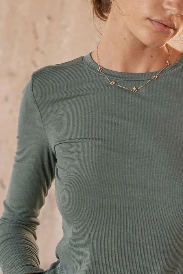 Journee Top In Teal Teal Women Bohme Tees and Tanks