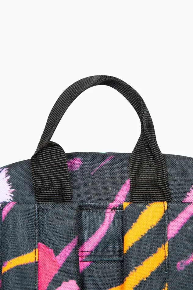 Just Hype Backpacks Hype Girls Iconic Animal Print Black Backpack