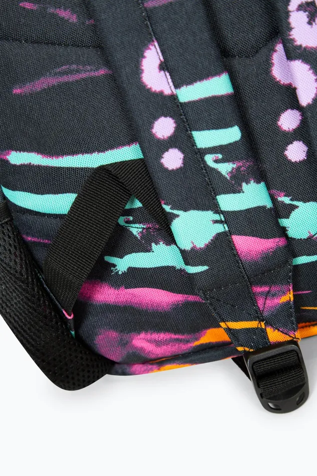 Just Hype Backpacks Hype Girls Iconic Animal Print Black Backpack