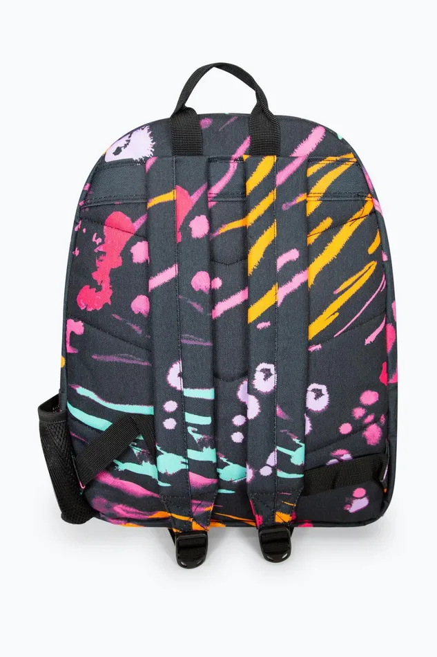 Just Hype Backpacks Hype Girls Iconic Animal Print Black Backpack