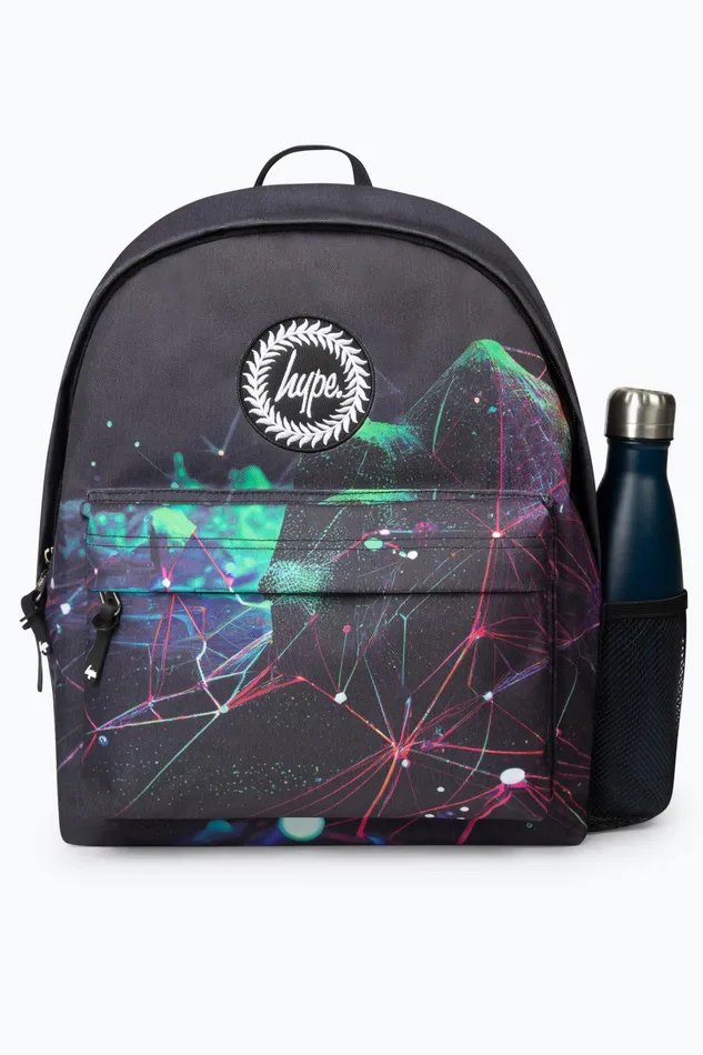 Just Hype Backpacks Hype Kids Multi Abstract Fractal Backpack