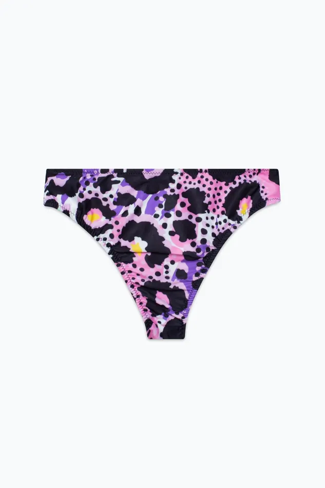 Just Hype Swimwear and Shorts Hype Girls Leopard Script Bikini