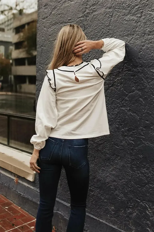 Kelly Embroidered Blouse White Women Bohme Tops
