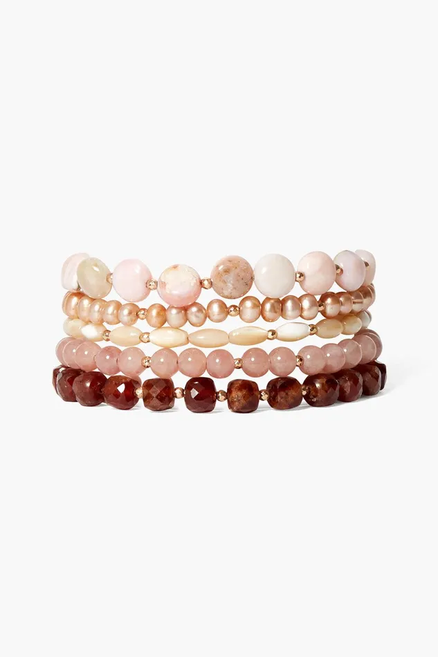 Keyes Naked Wrap Bracelet Pink Mix Women Chan Luu Bracelets