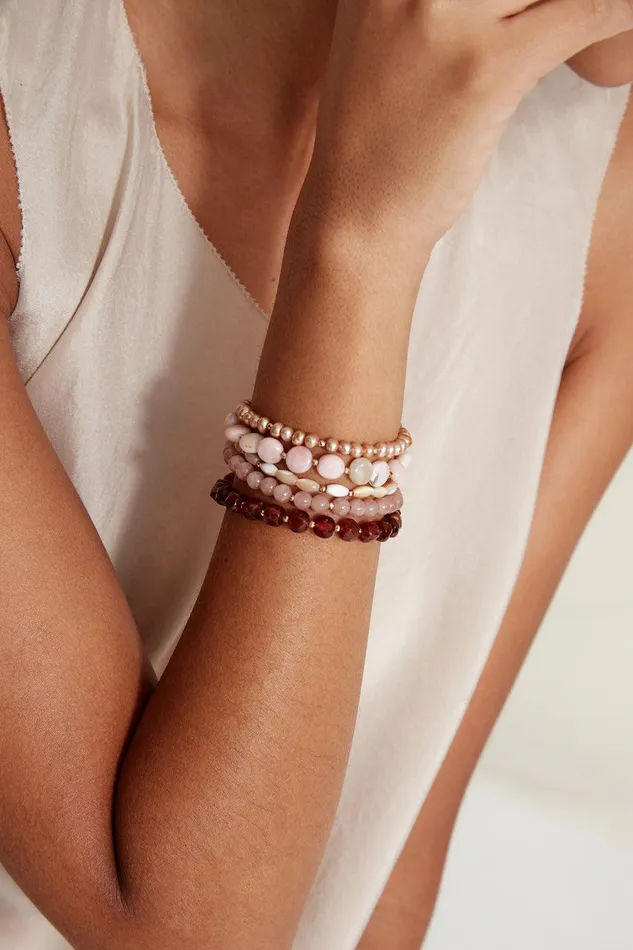 Keyes Naked Wrap Bracelet Pink Mix Women Chan Luu Bracelets