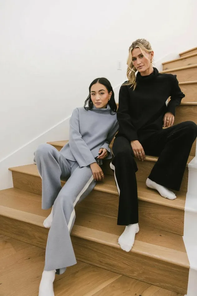 Kiara Knit Pants In Black Black Women Bohme Sets