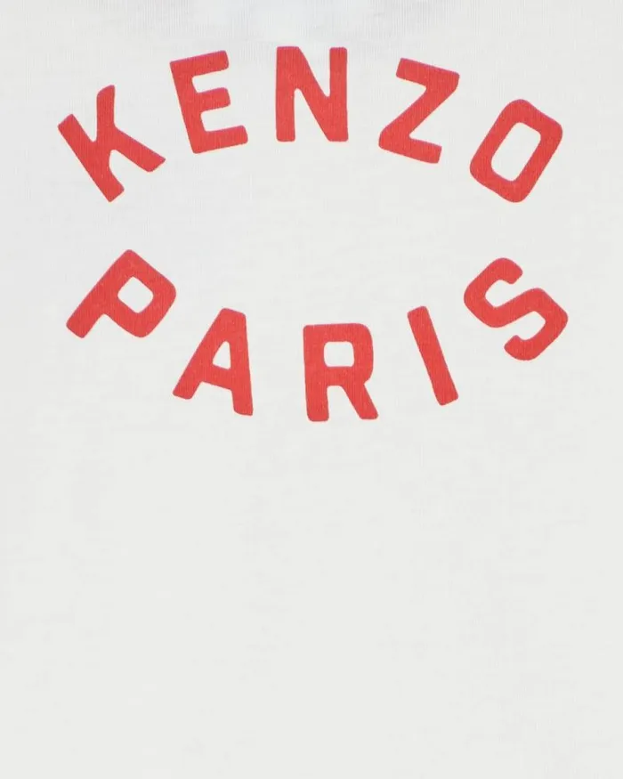 Kids 039KENZO Tour039 Cotton Tshirt Off White Kenzo Babies 1 Month 8211 2 Years