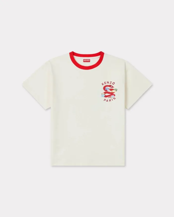 Kids 039Lunar New Year039 Tshirt In Cotton Off White Kenzo Tshirts And Sweatshirts