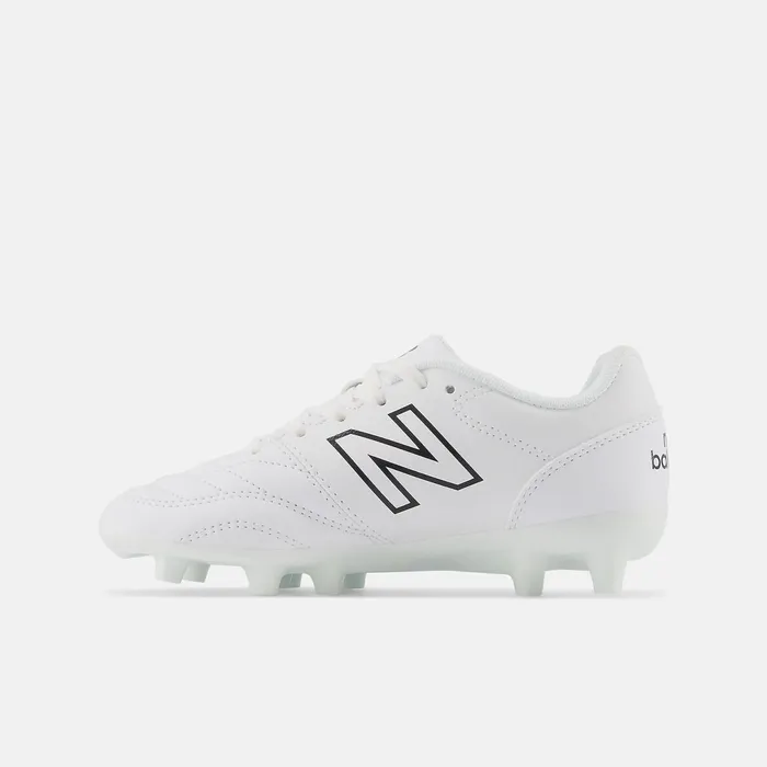 Kids 442 V2 ACADEMY JNR FG White With Black New Balance Cleats